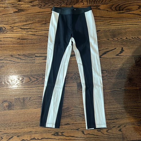 BCBGMAXAZRIA Sasha Colorblock Legging Black & White - Picture 2 of 7